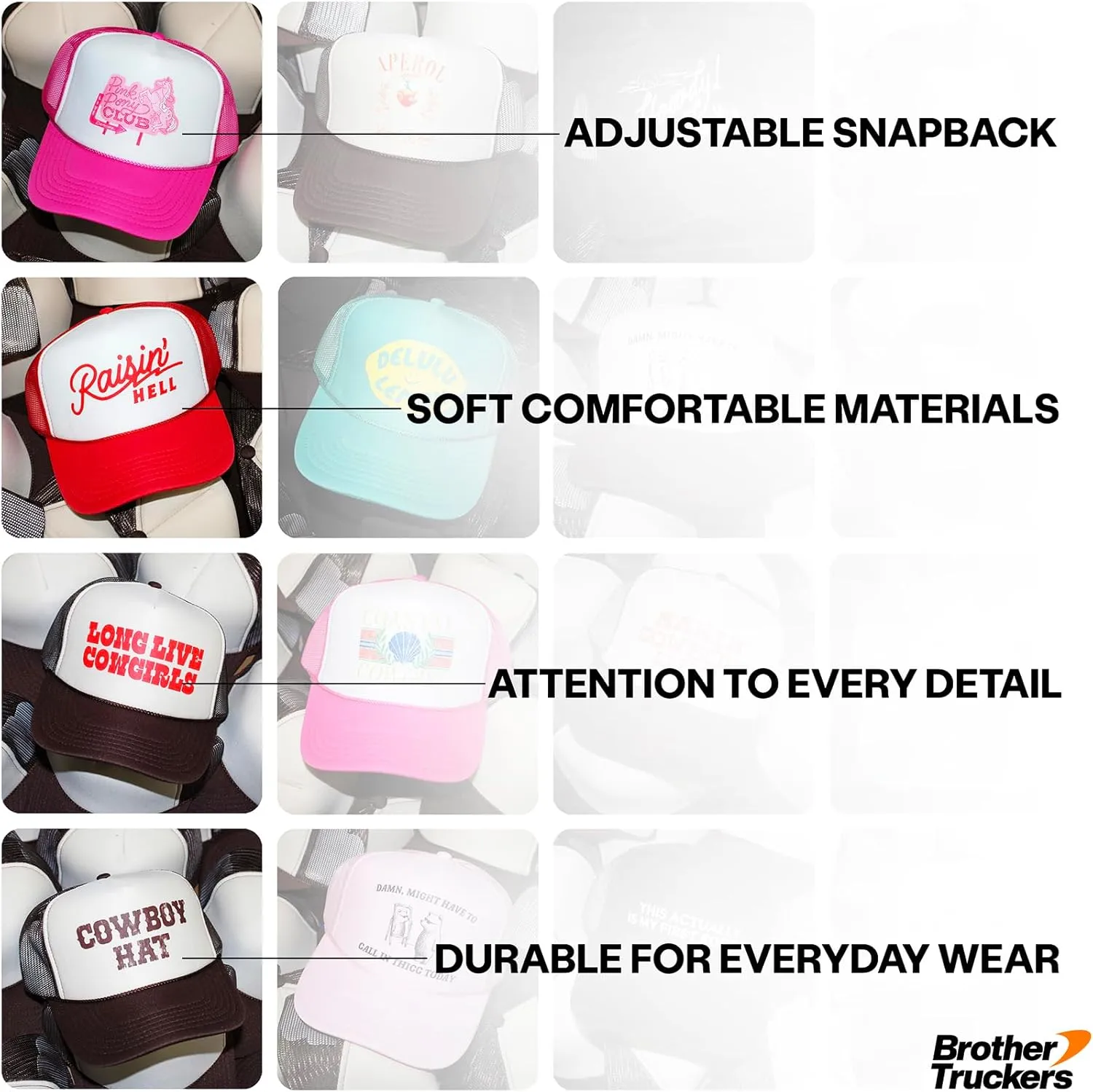 Short n' Sweet Trucker Hat | Trendy Vintage Cute Graphic Pop Girly Concert Tour | Premium Foam Snapback Hat for Men & Women