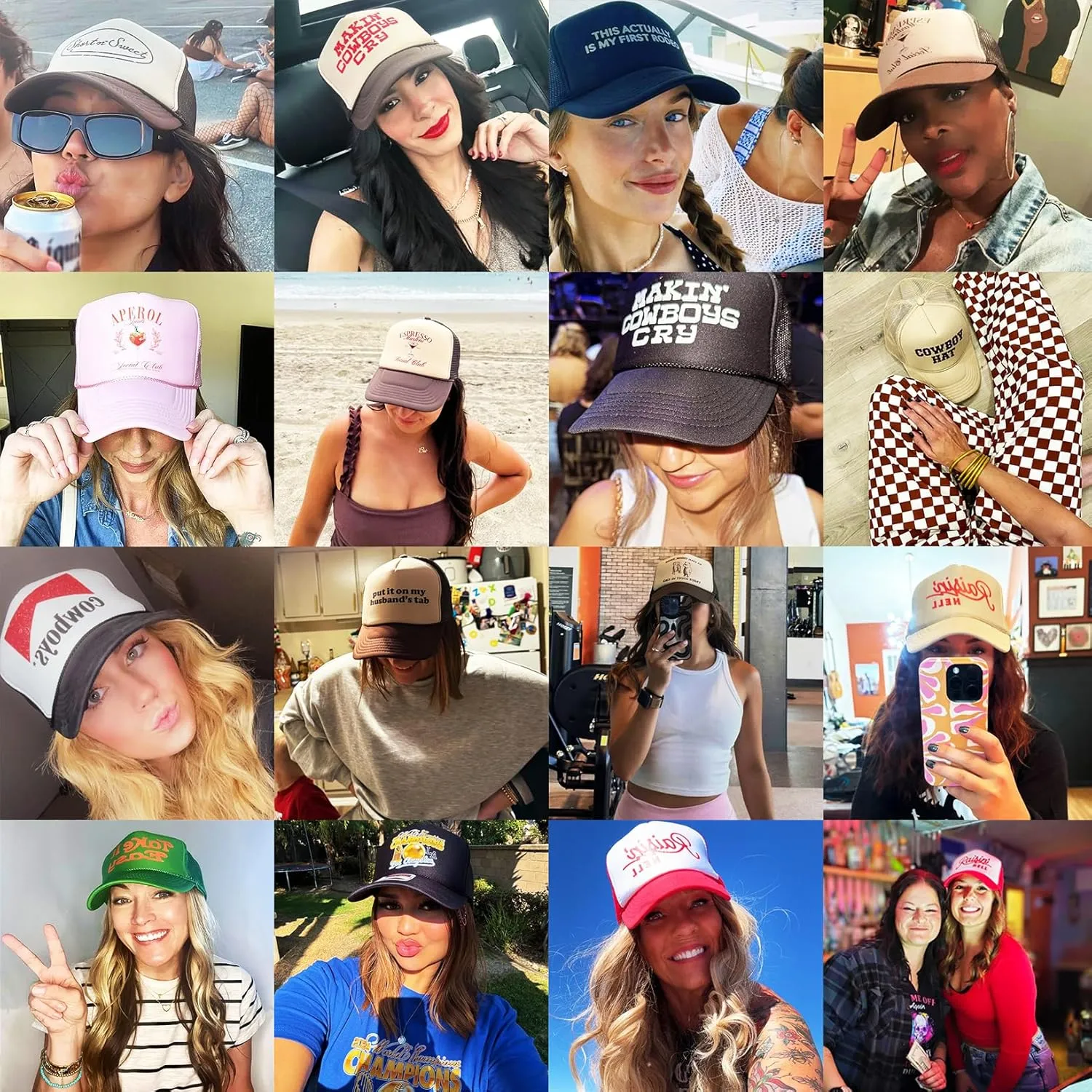 Short n' Sweet Trucker Hat | Trendy Vintage Cute Graphic Pop Girly Concert Tour | Premium Foam Snapback Hat for Men & Women