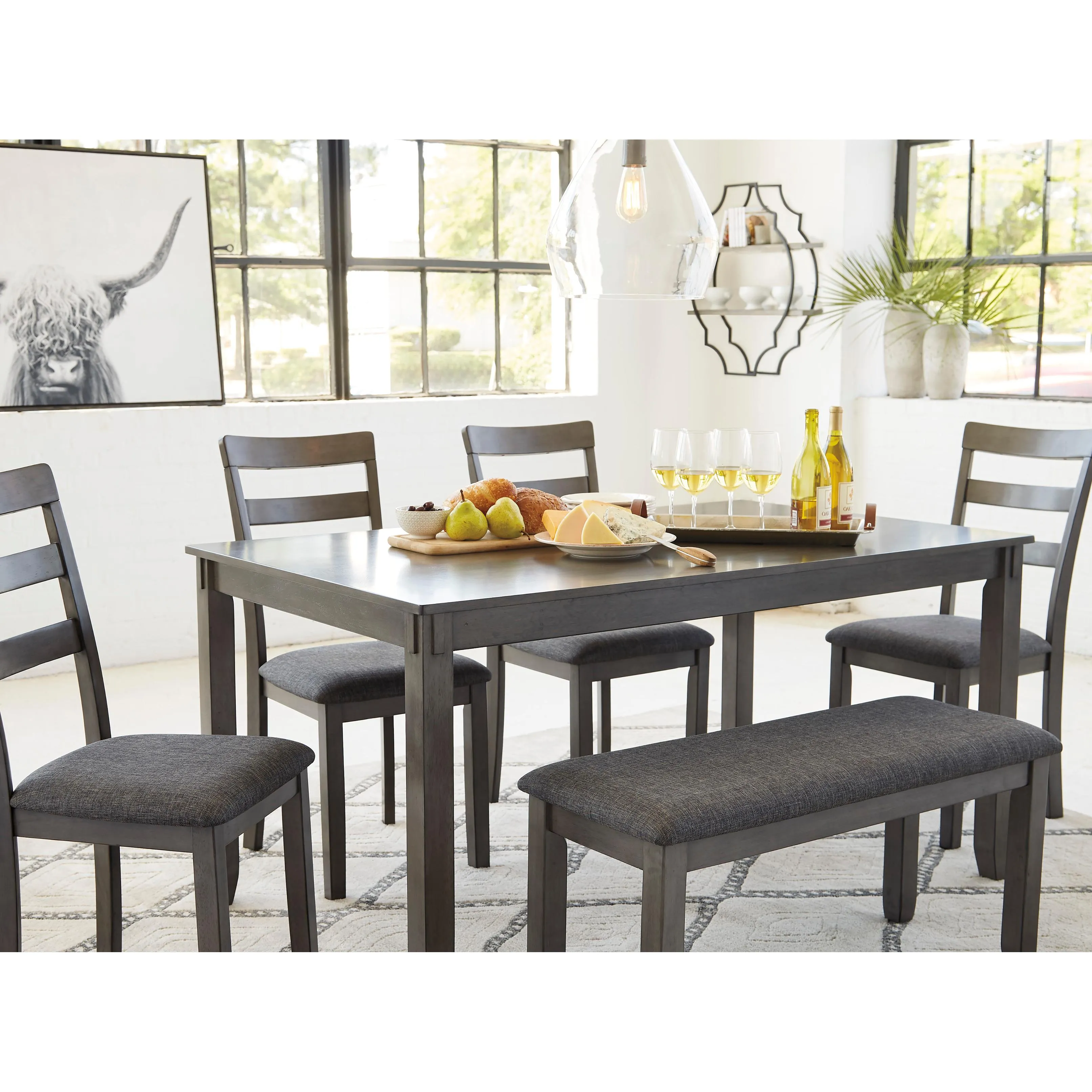 Signature Design by Ashley Bridson 6 pc Dinette D383-325