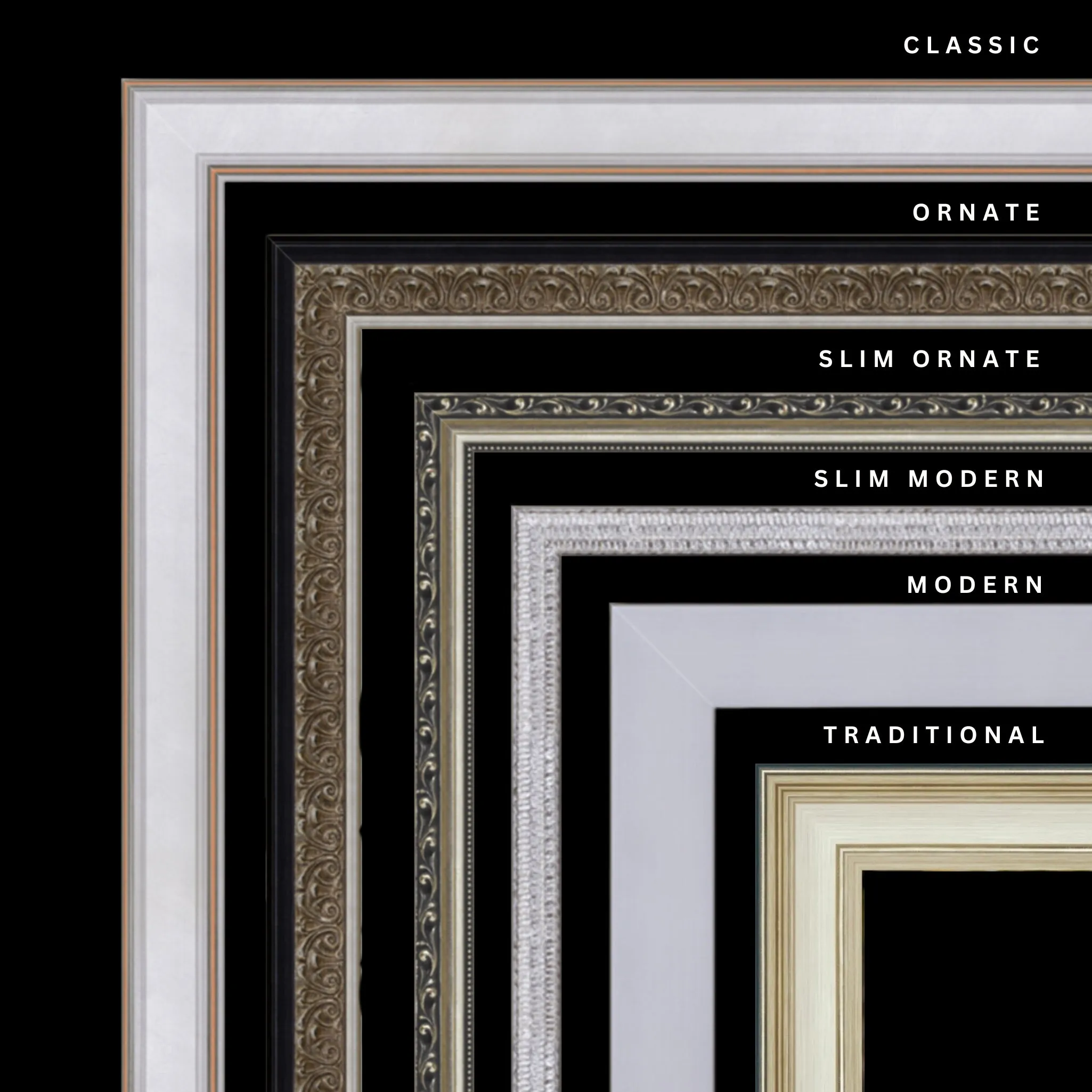 Silver 25x36 Picture Frame Ornate Traditional Classic Antique