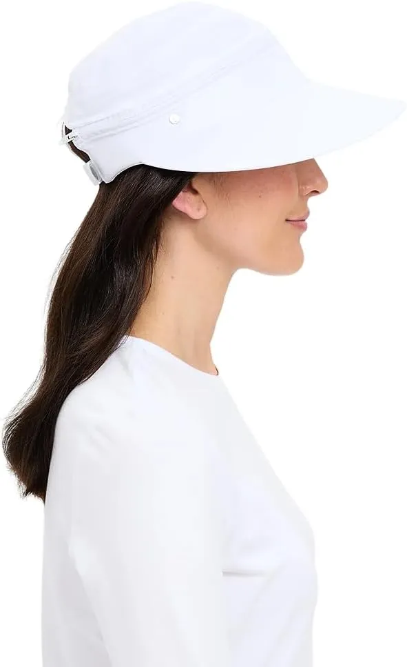 Solbari Womens Wanderlust Visor UPF 50 , Packable 2-in-1 Hat & Visor, Adjustable Fit with Sweatband for Sports & Outdoors