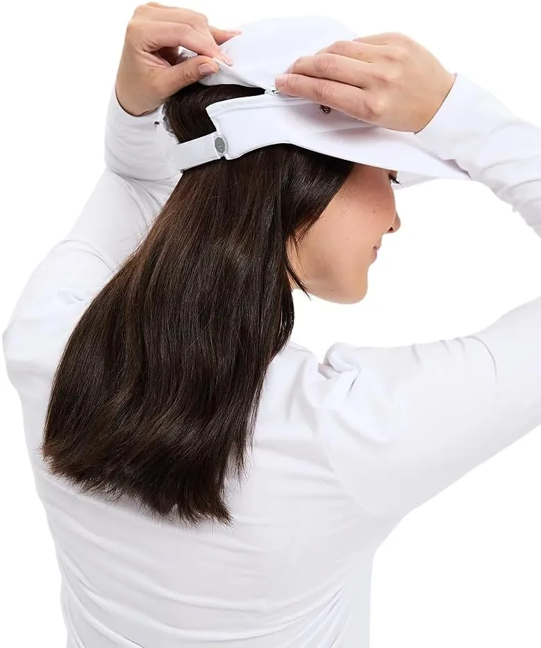 Solbari Womens Wanderlust Visor UPF 50 , Packable 2-in-1 Hat & Visor, Adjustable Fit with Sweatband for Sports & Outdoors