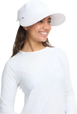 Solbari Womens Wanderlust Visor UPF 50 , Packable 2-in-1 Hat & Visor, Adjustable Fit with Sweatband for Sports & Outdoors