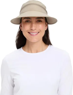 Solbari Womens Wanderlust Visor UPF 50 , Packable 2-in-1 Hat & Visor, Adjustable Fit with Sweatband for Sports & Outdoors