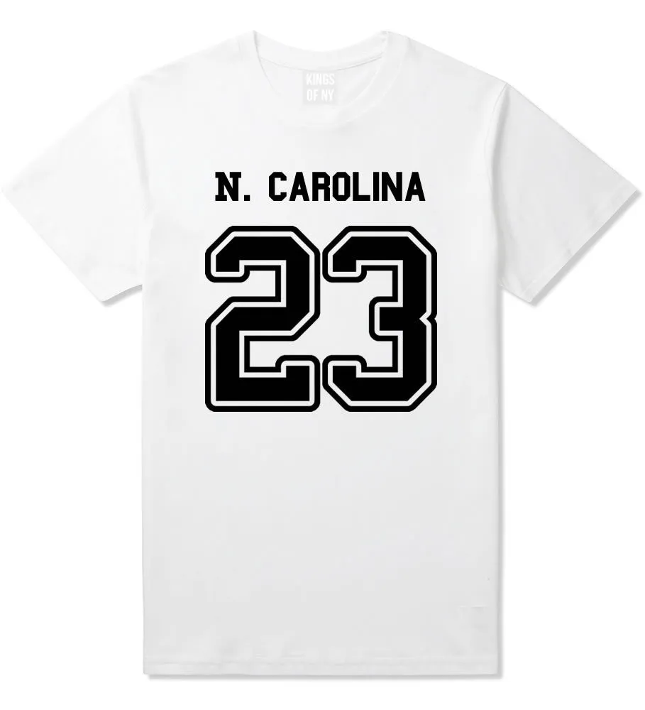 Sport Style North Carolina 23 Team State Jersey Mens T-Shirt