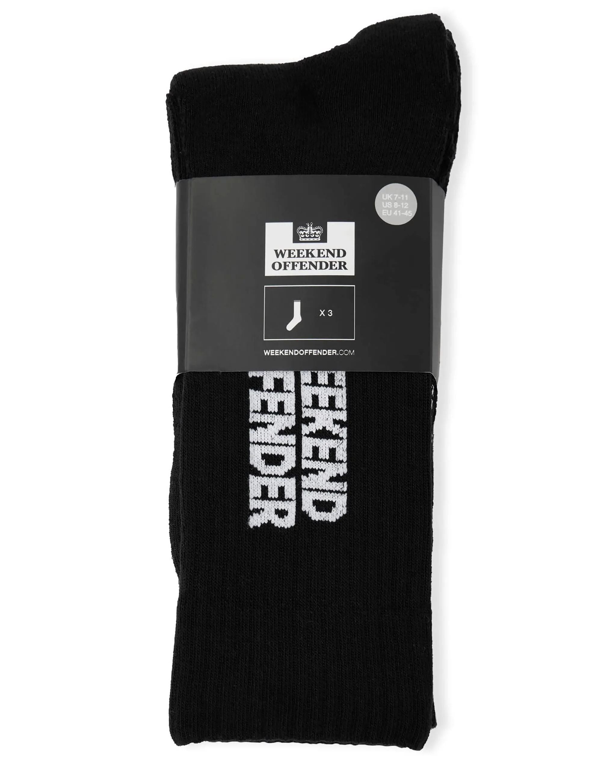 Sporting Goods Sports Socks Black (3 PAIR PACK)