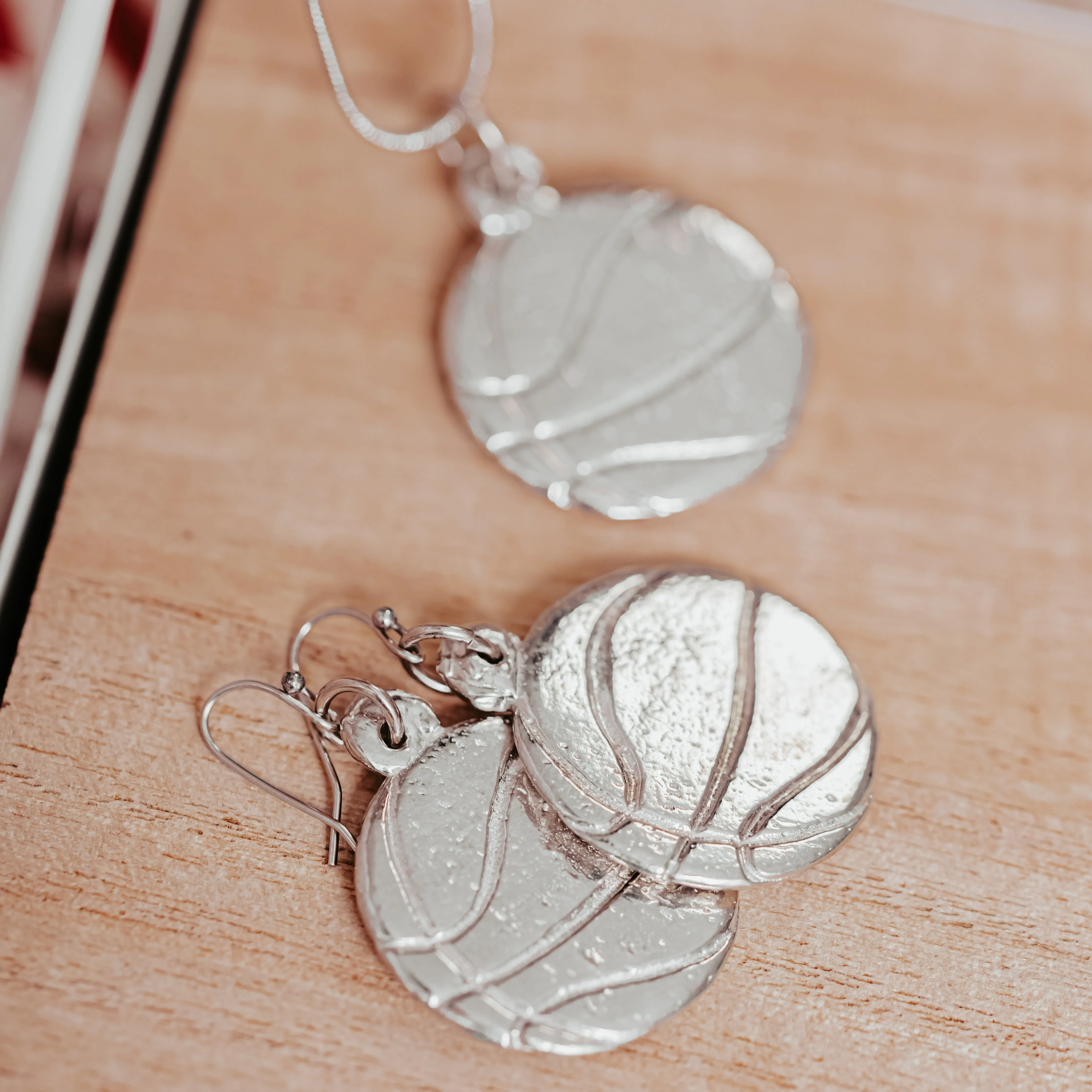 Sports Mom Jewelry - Baseball - Softball - Basketball - Football - Soccer - Cheer - Earrings - Necklace