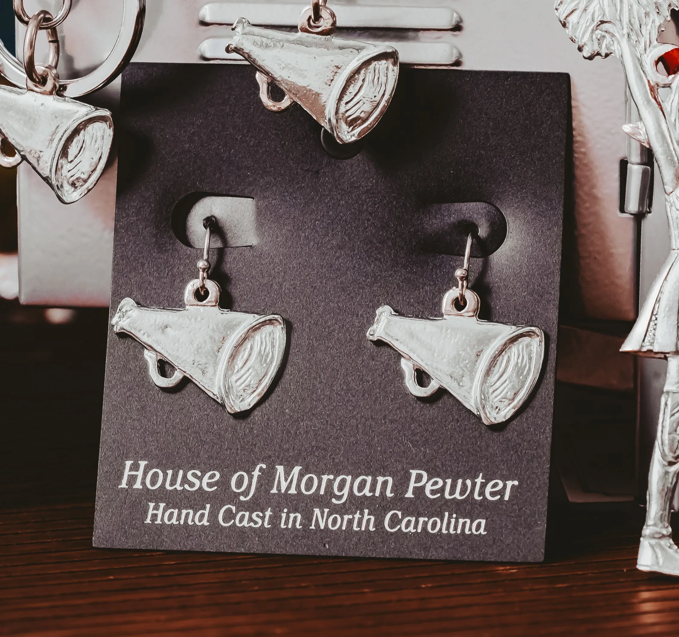 Sports Mom Jewelry - Baseball - Softball - Basketball - Football - Soccer - Cheer - Earrings - Necklace