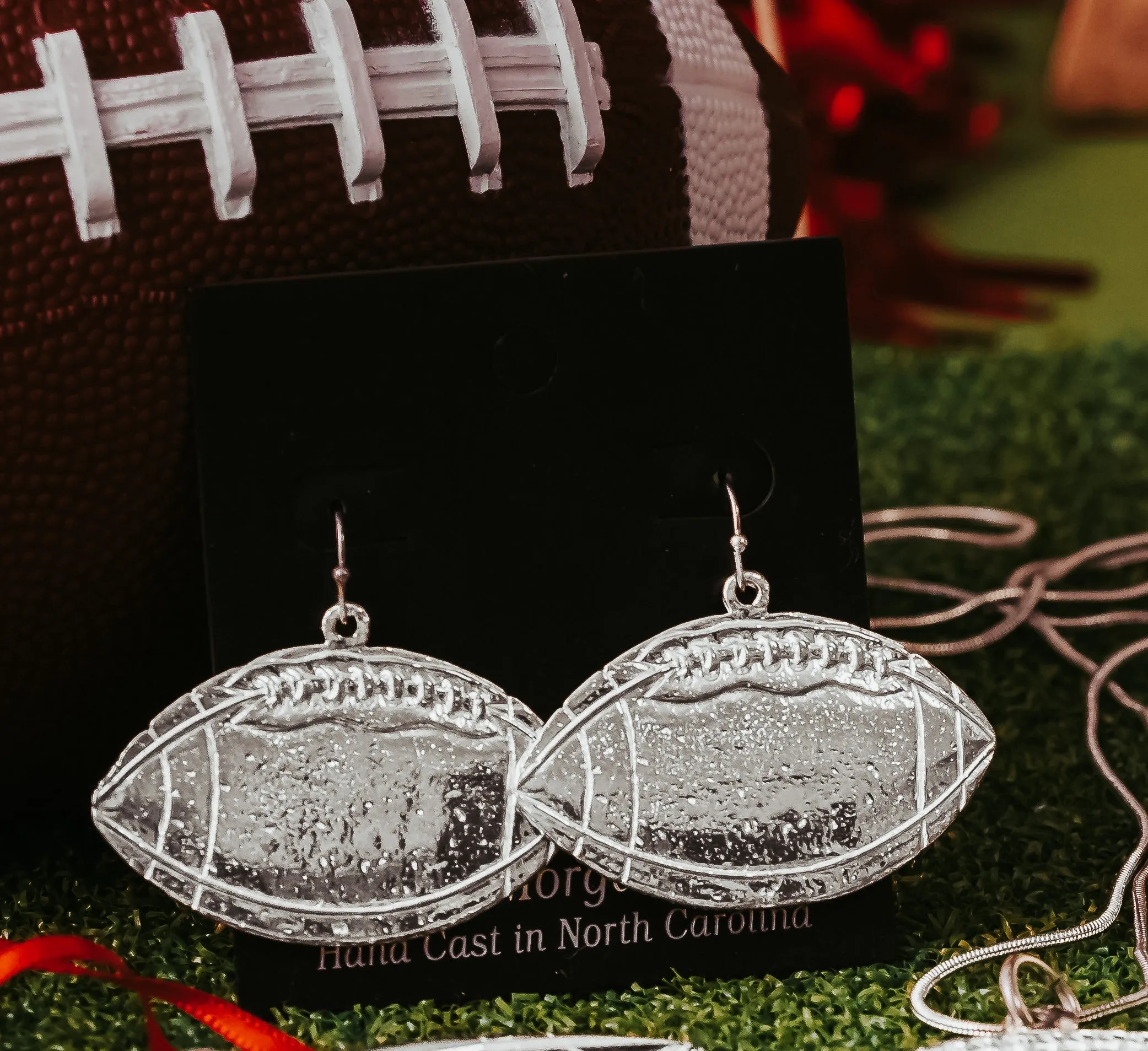 Sports Mom Jewelry - Baseball - Softball - Basketball - Football - Soccer - Cheer - Earrings - Necklace