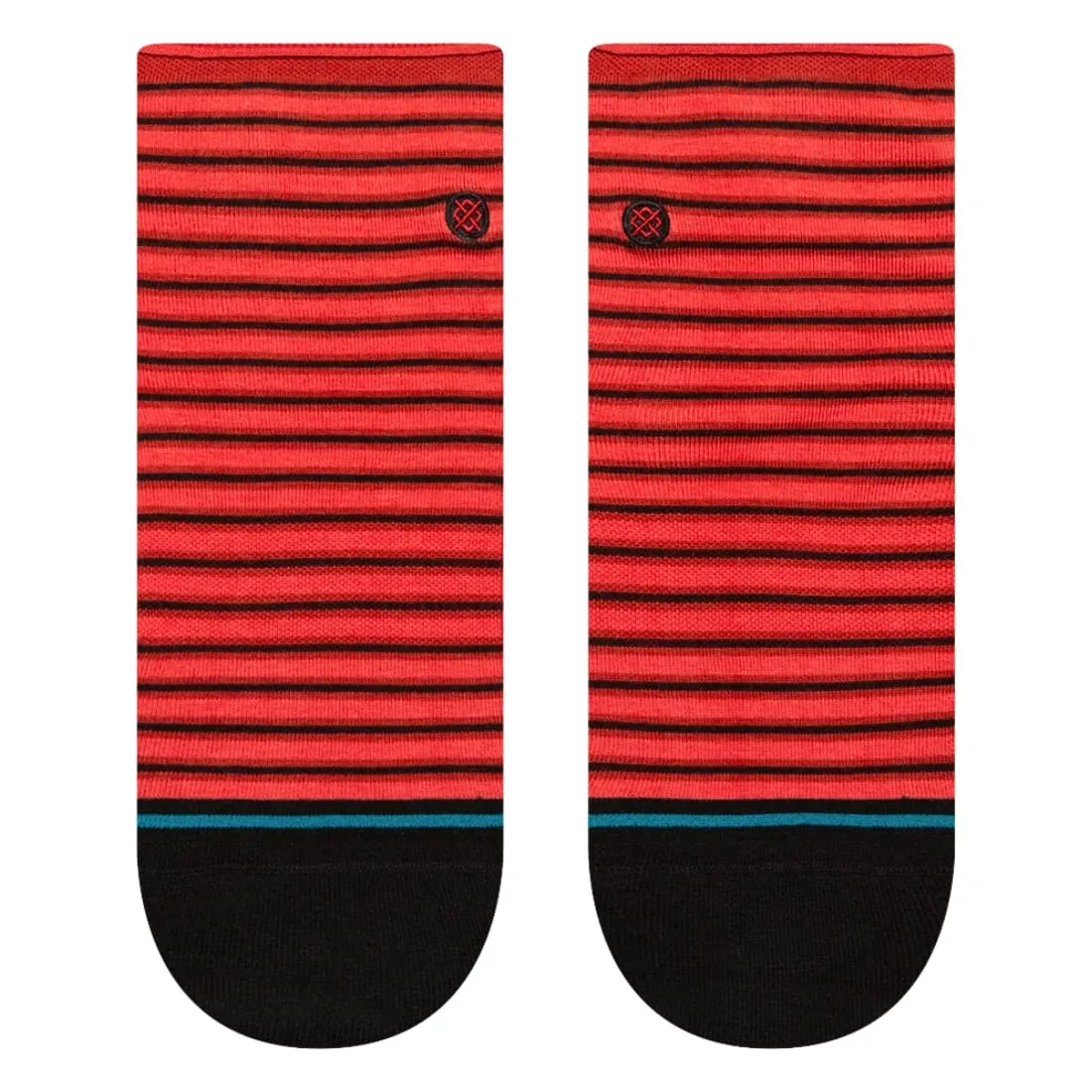 Stance Womens Red Fade Quarter Socks - Red Fade