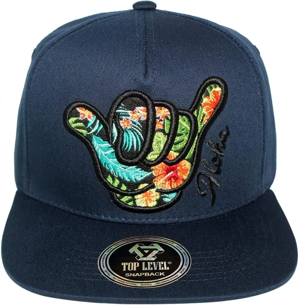 TOP Level Men's Adjustable Cotton Snapback Cap 7 (Various Unique Hat Designs Available)