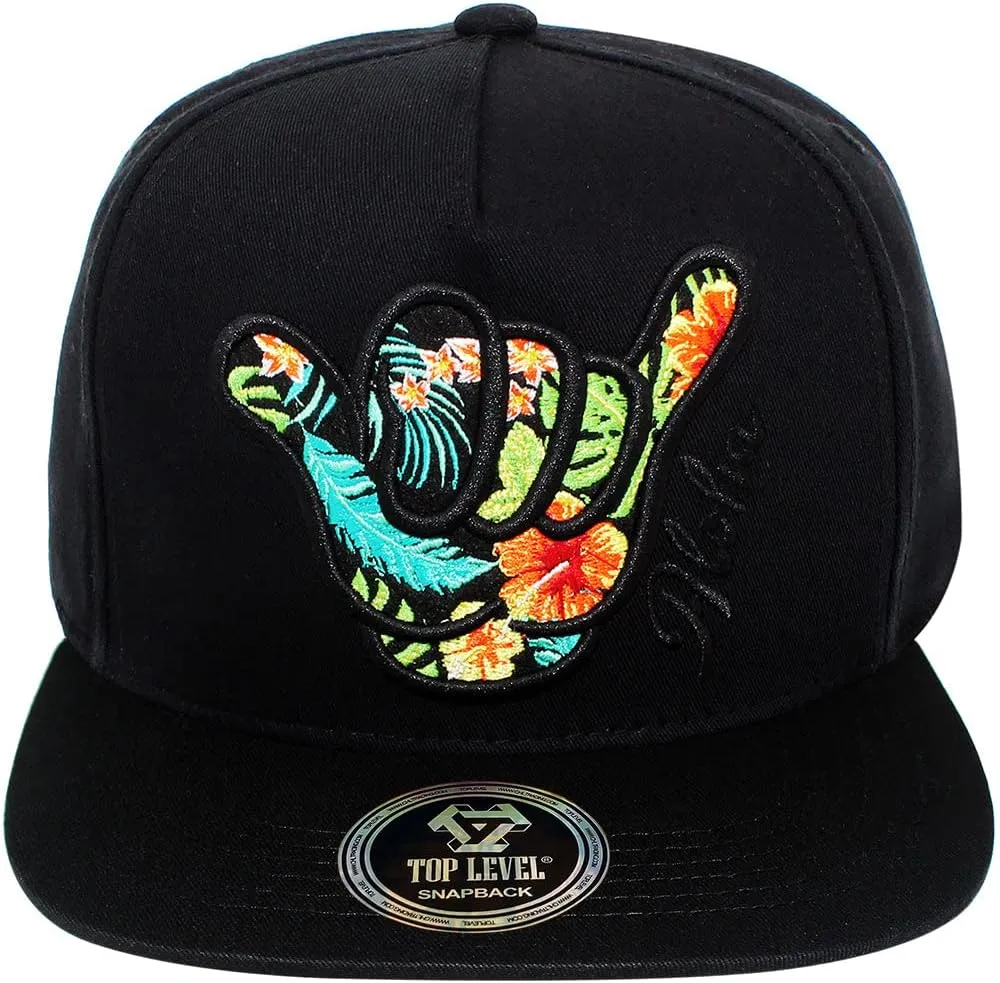 TOP Level Men's Adjustable Cotton Snapback Cap 7 (Various Unique Hat Designs Available)