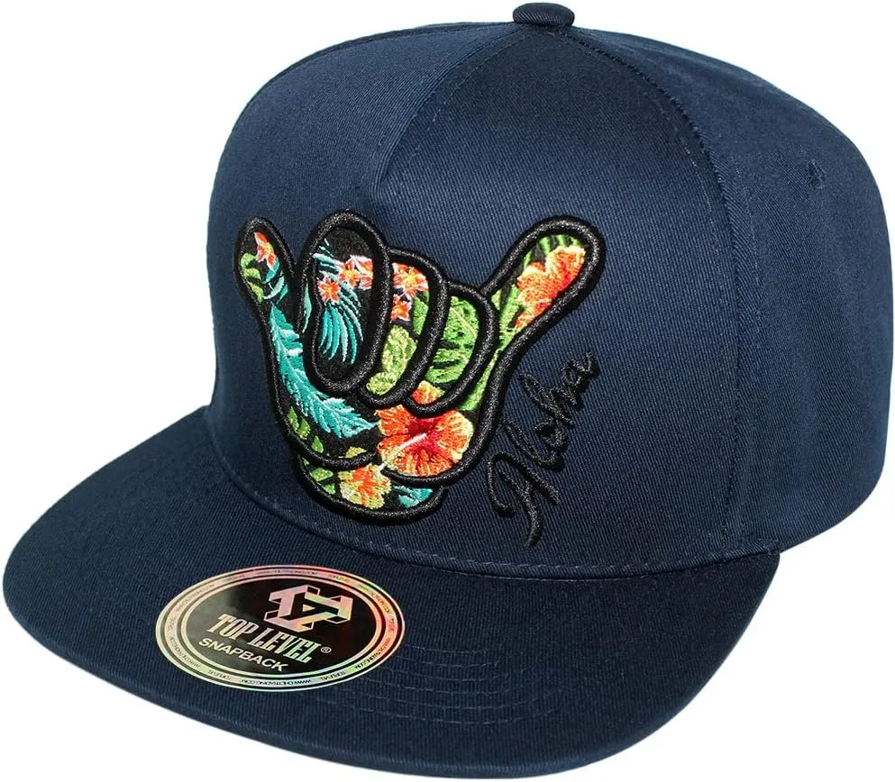 TOP Level Men's Adjustable Cotton Snapback Cap 7 (Various Unique Hat Designs Available)