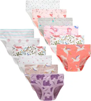 Winging Day Little Girls' Cotton Panties Baby Toddler Soft Underwear Multipack