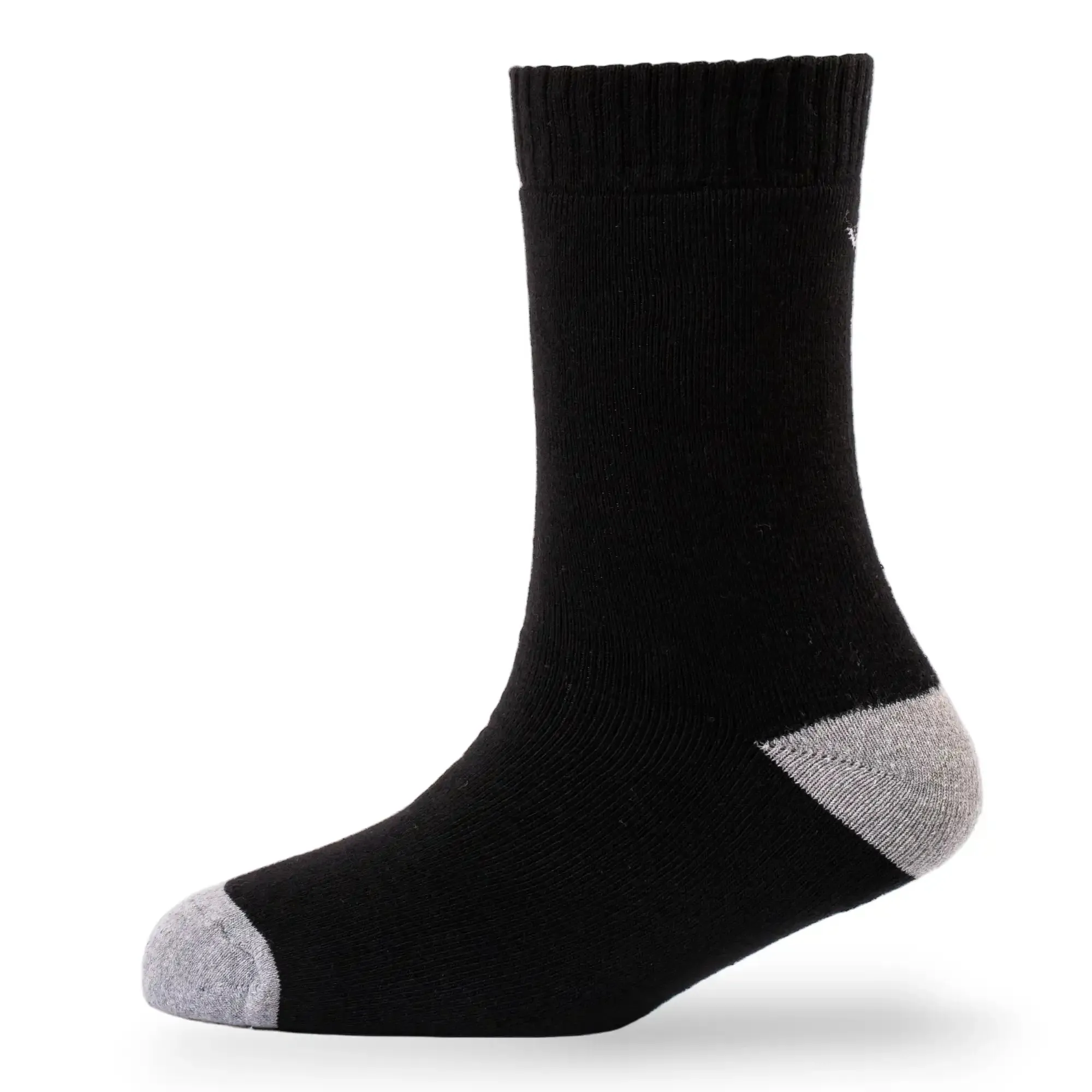 Young Wings Men's Black Colour Cotton Fabric Solid Full Length Socks - Pack of 3, Style no. M1-306 N